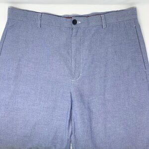 Izod Blue Flat Front‎ Cotton with Side Pockets Men's Shorts Size 38